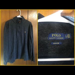 Ralph Lauren Polo estate rib mock neck-pullover.